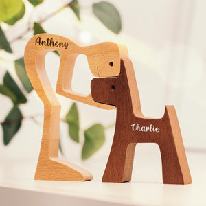 Custom Shaped Wooden Art Puzzle - Personalized Birthday Gifts For Dog Cat Lovers, Dog Dad And Mom, Cat Owners - Cuteness Overload, Wood Sculpture Table Ornaments, Carved Wood Decor