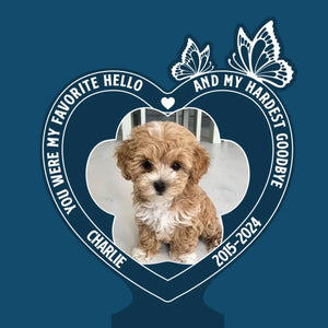 Custom Photo Run Free, Sweet Friend - Memorial Personalized Custom Garden Solar Light - Sympathy Gift For Pet Owners, Pet Lovers