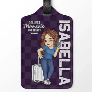 Travel Is My Therapy, Confirmed - Travel Personalized Custom Luggage Tag - Holiday Vacation Gift, Gift For Adventure Travel Lovers