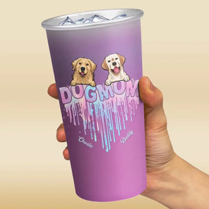 Fur Mom - Dog & Cat Personalized Custom Aluminum Changing Color Cup - Gift For Pet Owners, Pet Lovers