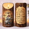 As A Warrior Of God And The Son Of The King, I Carry His Strength Within Me - Family Personalized Custom LED Candle - Christmas Gift For Yourself, Best Friends, Sisters, Family Members