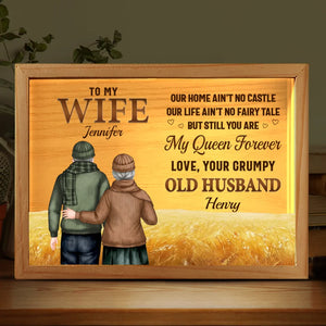 Two Hearts, One Soul - Couple Personalized Custom Frame Light Box - Gift For Husband Wife, Anniversary