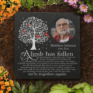 Custom Photo Remember The Best Times - Memorial Personalized Custom Square Shaped Memorial Stone - Sympathy Gift For Family Members