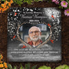 Custom Photo You Will Always Be With Us In Spirit - Memorial Personalized Custom Square Shaped Memorial Stone - Sympathy Gift For Family Members