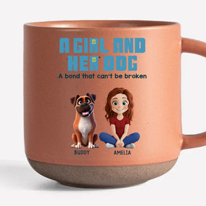 A Bond That Can't Be Broken - Dog Personalized Custom Printed Pottery Mug - Gift For Pet Owners, Pet Lovers