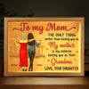 A Mother’s Love, A Grandmother’s Wisdom - Family Personalized Custom Frame Light Box - Gift For Mom, Grandma
