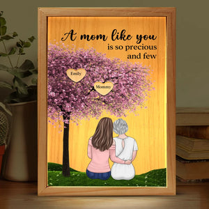 Behind Every Great Daughter Is An Even Greater Mom - Family Personalized Custom Frame Light Box - Gift For Mom, Daughter