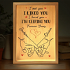 I’m Yours, And You’re Mine - Couple Personalized Custom Frame Light Box - Gift For Husband Wife, Anniversary