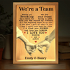 Together, We Are Infinite - Couple Personalized Custom Frame Light Box - Gift For Husband Wife, Anniversary