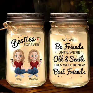 True Friendship Is Rare And Precious - Family Personalized Custom Mason Jar Light - Gift For Mom, Daughter