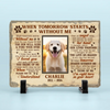 Pet Personalized Custom Rectangle Shaped Stone With Stand New Arrival, AMZ