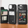 The Campsite Is Calling - Camping Personalized Custom Leather Flip Wallet Phone Case - Gift For Camping Lovers