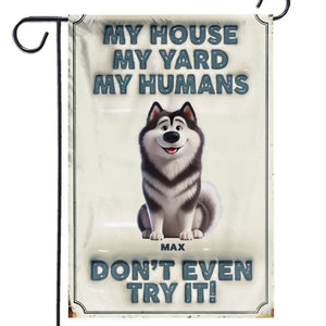 No Entry Without Treats - Dog & Cat Personalized Custom 3D Inflated Effect Printed Flag - Gift For Pet Owners, Pet Lovers