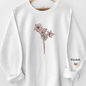 Family Is The Most Beautiful Garden Of All - Family Personalized Custom Unisex Sweatshirt, Hoodie With Design On Sleeve - Mother's Day, Gift For Mom, Grandma