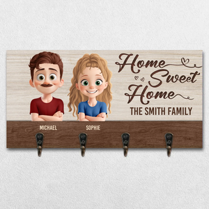 Family Is Our Greatest Blessing - Family Personalized Custom Home Decor Key Hanger, Key Holder - House Warming Gift For Family Members