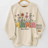 Mom, A Garden Of Love - Family Personalized Custom Unisex Sweatshirt, Hoodie With Design On Sleeve - Mother's Day, Gift For Mom, Grandma