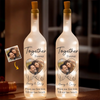 Custom Photo Loving You Endlessly - Couple Personalized Custom Bottle Lamp - Gift For Husband Wife, Anniversary