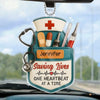 Saving Lives One Heartbeat At A Time - Nurse Personalized Custom Car Ornament - Acrylic Custom Shaped - Appreciation, Thank You Gift, Nurse Life, Doctor Life