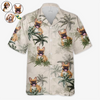 Custom Photo Dog Vibes And Beach Tides - Dog & Cat Personalized Custom Unisex Tropical Hawaiian Aloha Shirt - Summer Vacation Gift, Gift For Pet Owners, Pet Lovers