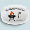Fired Up For Father’s Day - Family Personalized Custom Platter - Father's Day, Gift For Dad, Grandpa