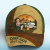 Life Looks Better By The Fire - Camping Personalized Custom Hat, All Over Print Classic Cap - Gift For Camping Lovers