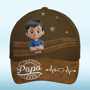 Cool Dad Cool Vibes - Family Personalized Custom Hat, All Over Print Classic Cap - Father's Day, Gift For Dad, Grandpa