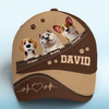 Paws Down, Best Dad Ever - Dog Personalized Custom Hat, All Over Print Classic Cap - Father's Day, Gift For Pet Owners, Pet Lovers