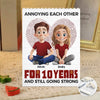 I’m Yours, Forever Flawed - Couple Personalized Custom Vertical Rectangle Shaped Building Brick Blocks - Gift For Husband Wife, Anniversary