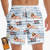 Custom Photo Tropical Hawaiian Aloha Men Beach Shorts - Summer Vacation And Travel Gifts For Husband And Wife, Him And Her - I Love My Destiny