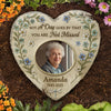 Custom Photo Heart Shaped Memorial Stone - Personalized Memorial Sympathy Gifts For Loss Of Mom, Dad - Memories Last Forever