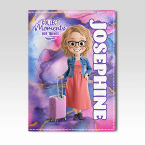 Custom Passport Cover, Passport Holder - Personalized Summer Vacation And Travel Gifts For Women, Men - Life’s Short, Book The Flight