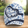 Custom Hat, All Over Print Classic Cap - Personalized Birthday Gifts For Mom, Grandma - Love Blooms With Grandkids
