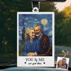 Custom Photo Acrylic Car Ornament - Personalized Anniversary Wedding Gifts For Husband And Wife, Him And Her - Forever Playful Forever In Love