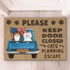 Custom Home Decor Decorative Mat - Personalized Birthday Gifts For Cat Lovers, Cat Mom And Dad - Crazy Cat People Live Here