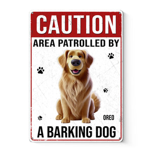 Custom Home Decor Metal Sign - Personalized Birthday Gifts For Dog Lovers, Dog Dad And Mom - Woof Patrol On Duty