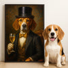 Custom Photo Vertical Poster - Personalized Birthday Gifts For Dog Cat Lovers, Dog Dad And Mom, Cat Owners - Fine Dog, Finer Wine