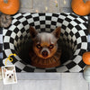Custom Photo Home Decor Decorative Mat - Personalized Halloween Birthday Gifts For Dog Cat Lovers, Dog Dad And Mom, Cat Owners - Howl If You Dare