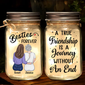 Custom Mason Jar Light - Personalized Christmas Best Friend Birthday Gifts For Women, Besties, Sisters, BFF - We Rock This World