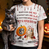 Custom Unisex T-shirt - Personalized Halloween Birthday Gifts For Cat Lovers, Cat Mom And Dad - Purranormal Activity