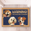 Custom Home Decor Decorative Mat - Personalized Birthday Gifts For Dog Lovers, Dog Dad And Mom - Guarded By Paws And Love
