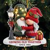 Custom Gnome Acrylic Ornament - Personalized Anniversary Christmas Wedding Gifts For Husband And Wife, Him And Her - Our Story Continues