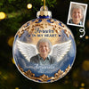 Custom Photo Acrylic Ornament - Personalized Christmas Memorial Sympathy Gifts For Loss Of Mom, Dad - Held in Gentle Memory