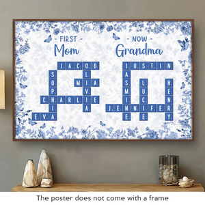 Custom Scrabble Horizontal Poster - Personalized Birthday Gifts For Mom, Grandma - Generations Held Together By Love
