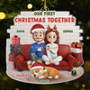 Custom First Christmas Acrylic Ornament - Personalized Anniversary Christmas Wedding Gifts For Husband And Wife, Dog Dad And Mom - Pawfect Match, Confirmed By Santa