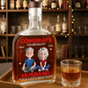Custom Whiskey Bottle - Personalized Anniversary Wedding Gifts For Husband And Wife, Him And Her, Wine, Bourbon, Whiskey Lovers - Cheers To My Favorite Headache