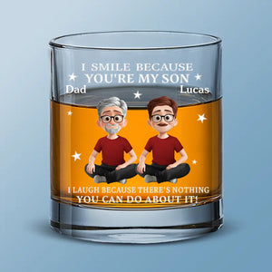 Custom Whiskey Glass - Personalized Birthday Gifts For Mom, Dad, Son - Strength Runs In Us