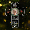Custom Photo Cardinal Acrylic Ornament - Personalized Christmas Memorial Sympathy Gifts For Loss Of Mom, Dad - Your Spirit Lives Within Me