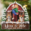Custom Acrylic Ornament - Personalized Anniversary Christmas Wedding Gifts For Husband And Wife, Dog Cat Lovers - Cuddle Weather With My Favorite Pack