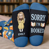 Custom Kids Crew Socks - Personalized Bookish Gifts For Book Lovers, Bookworms, Readers - Bookworm At Rest