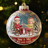Custom Acrylic Ornament - Personalized Anniversary Christmas Wedding Gifts For Husband And Wife, Him And Her - Love Brewed Daily